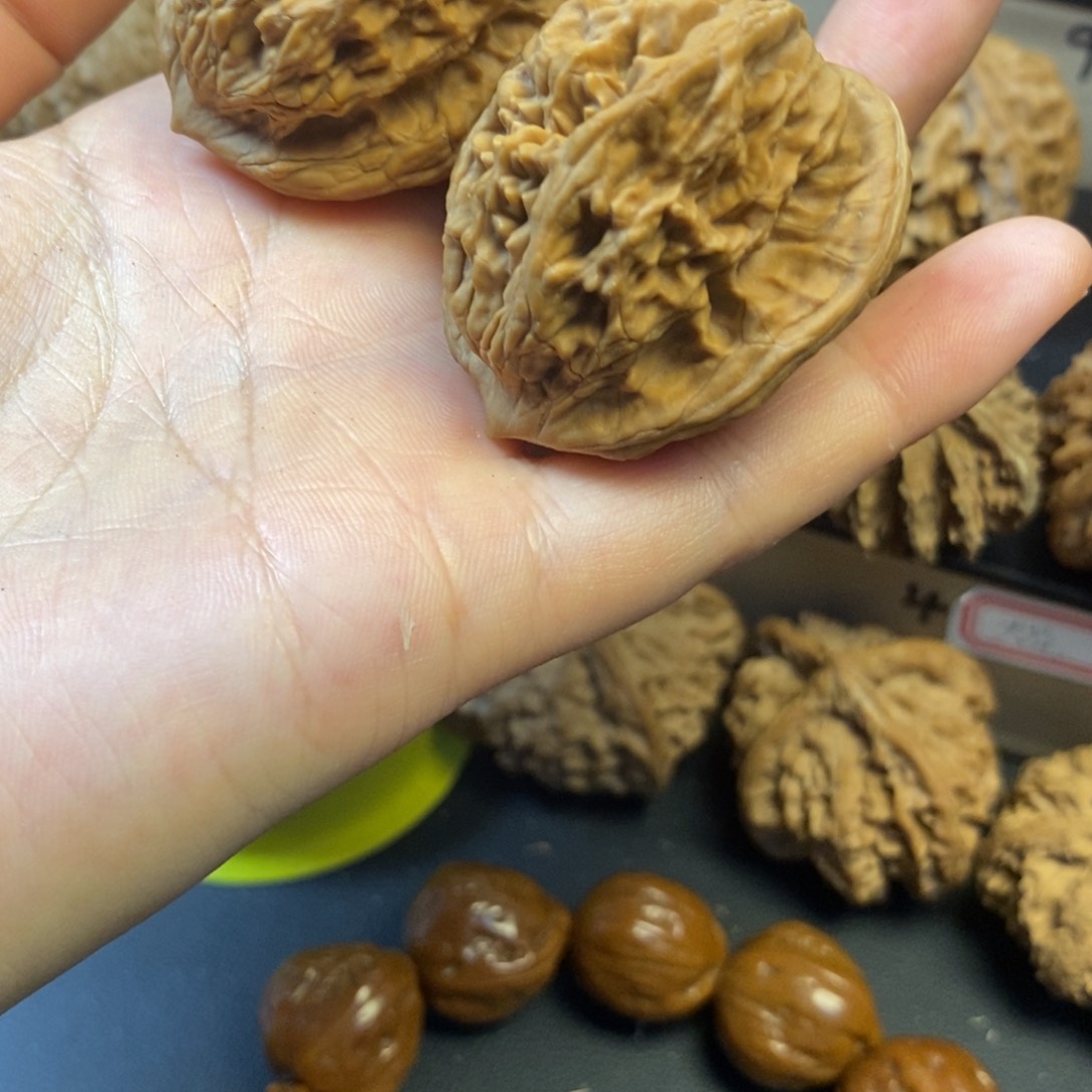 桃核吊坠秦岭虎头38