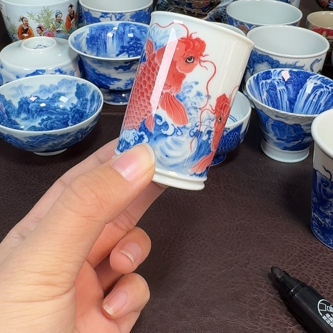 m***w现代景德镇陶瓷盖碗