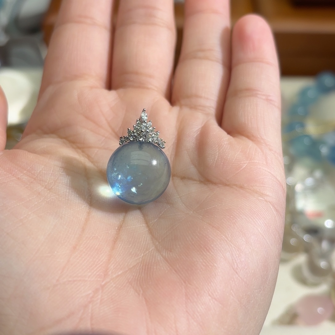 未镶嵌手链水晶猫*子吊坠