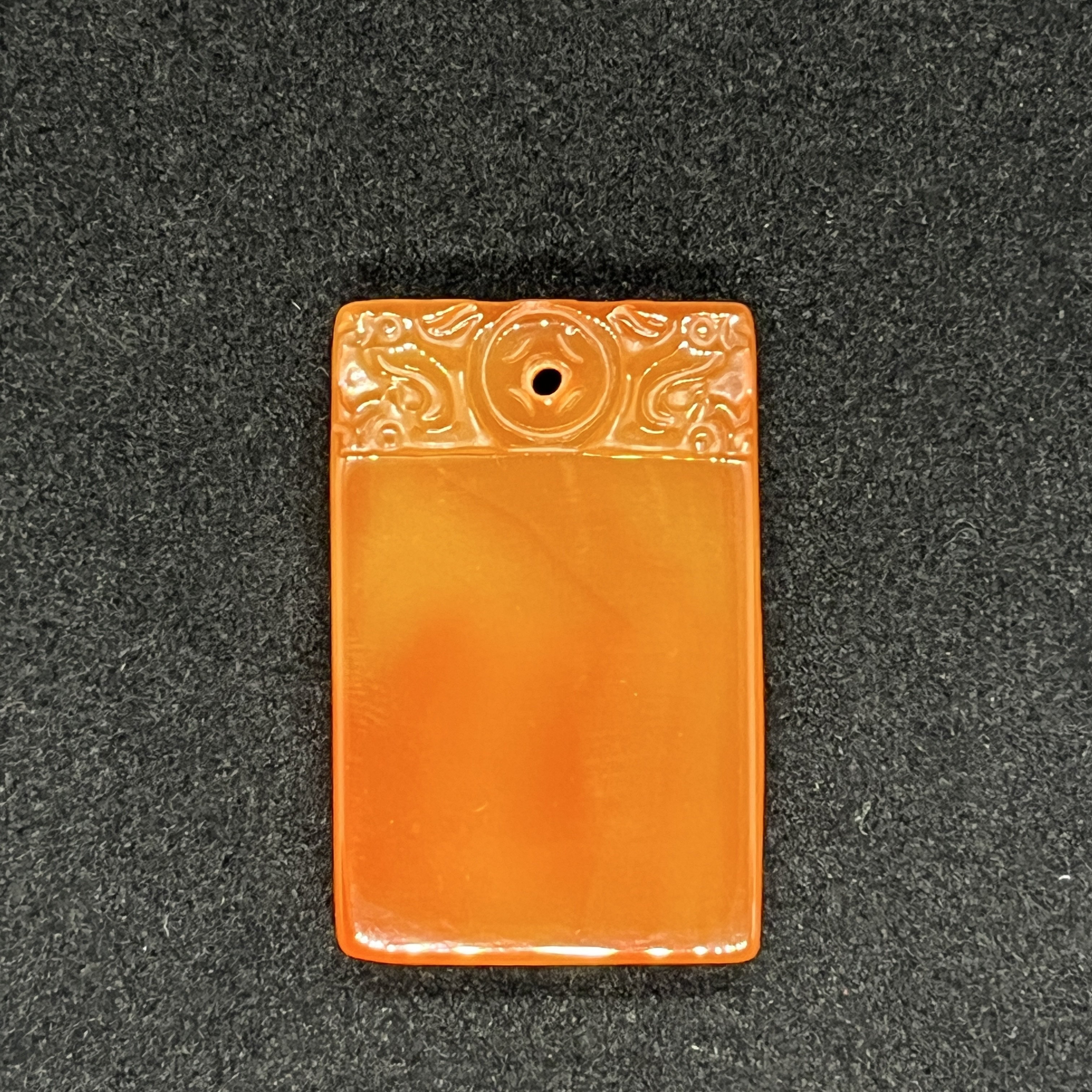 清-玛瑙-平安无事牌-GT000127