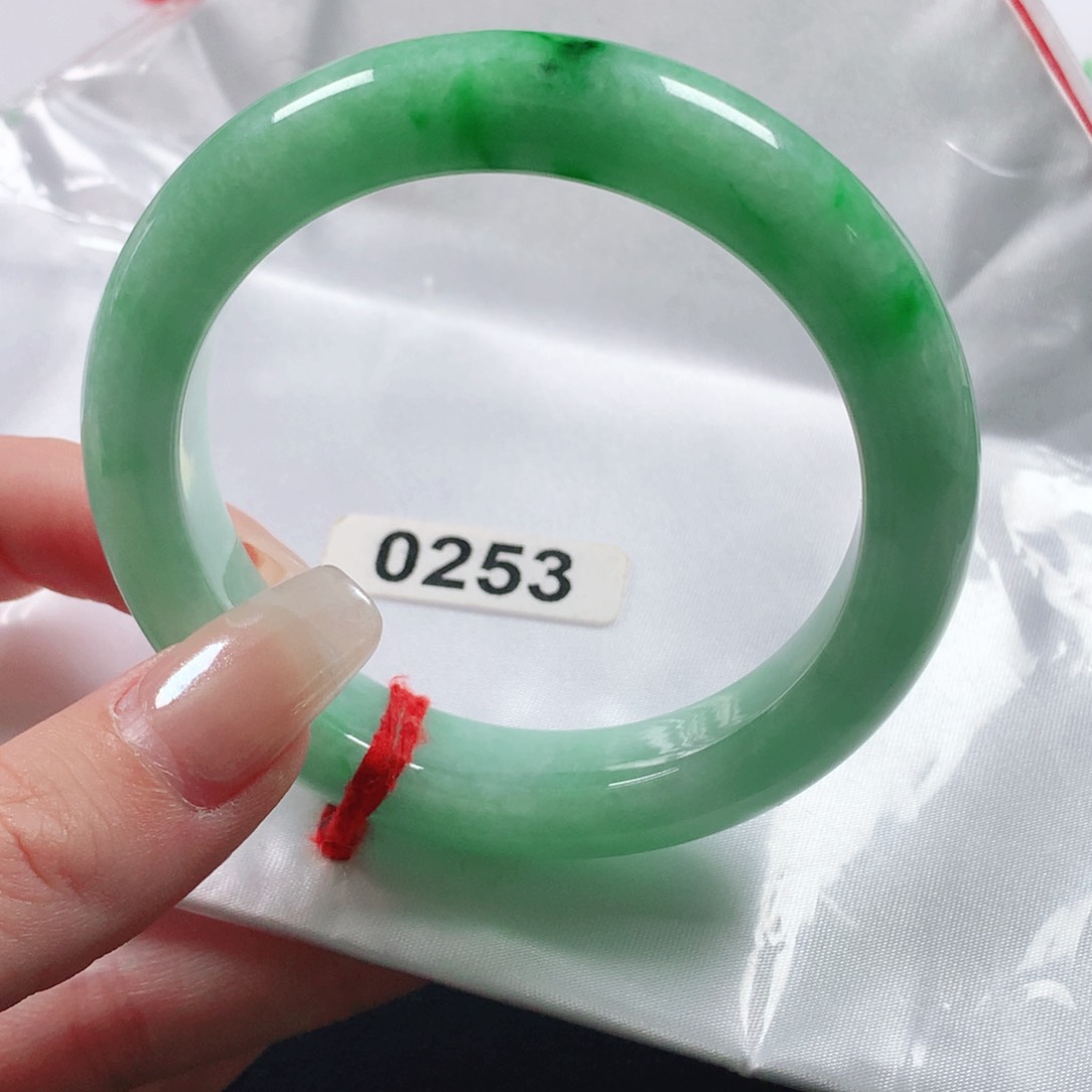 未镶嵌手镯翡翠天然翡翠手镯0253