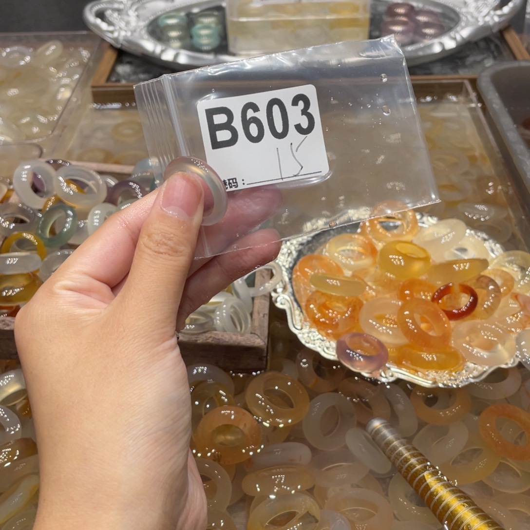 玛瑙/玉髓未镶嵌戒指603