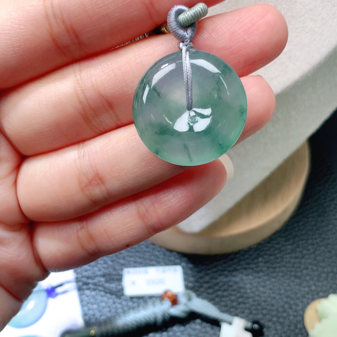 颈饰未镶嵌翡翠扣子24.5*6