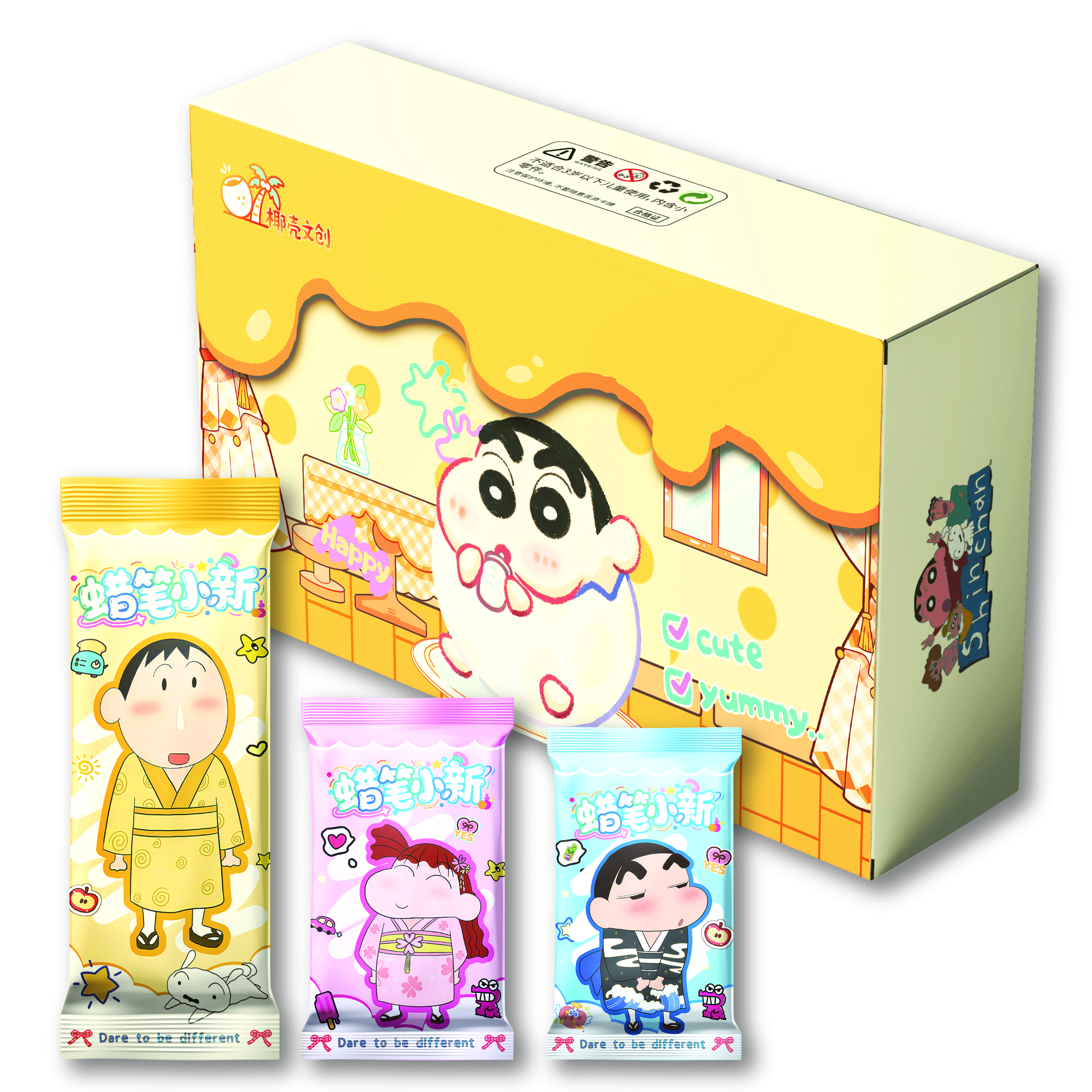 N【宠粉】椰壳文创 蜡笔小新 第一弹 国卡二创 收藏 卡牌盲盒（代拆）