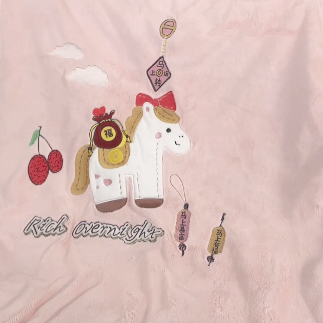 （马上有钱）高奢慕丝绒，秋冬高克重牛奶绒单被套