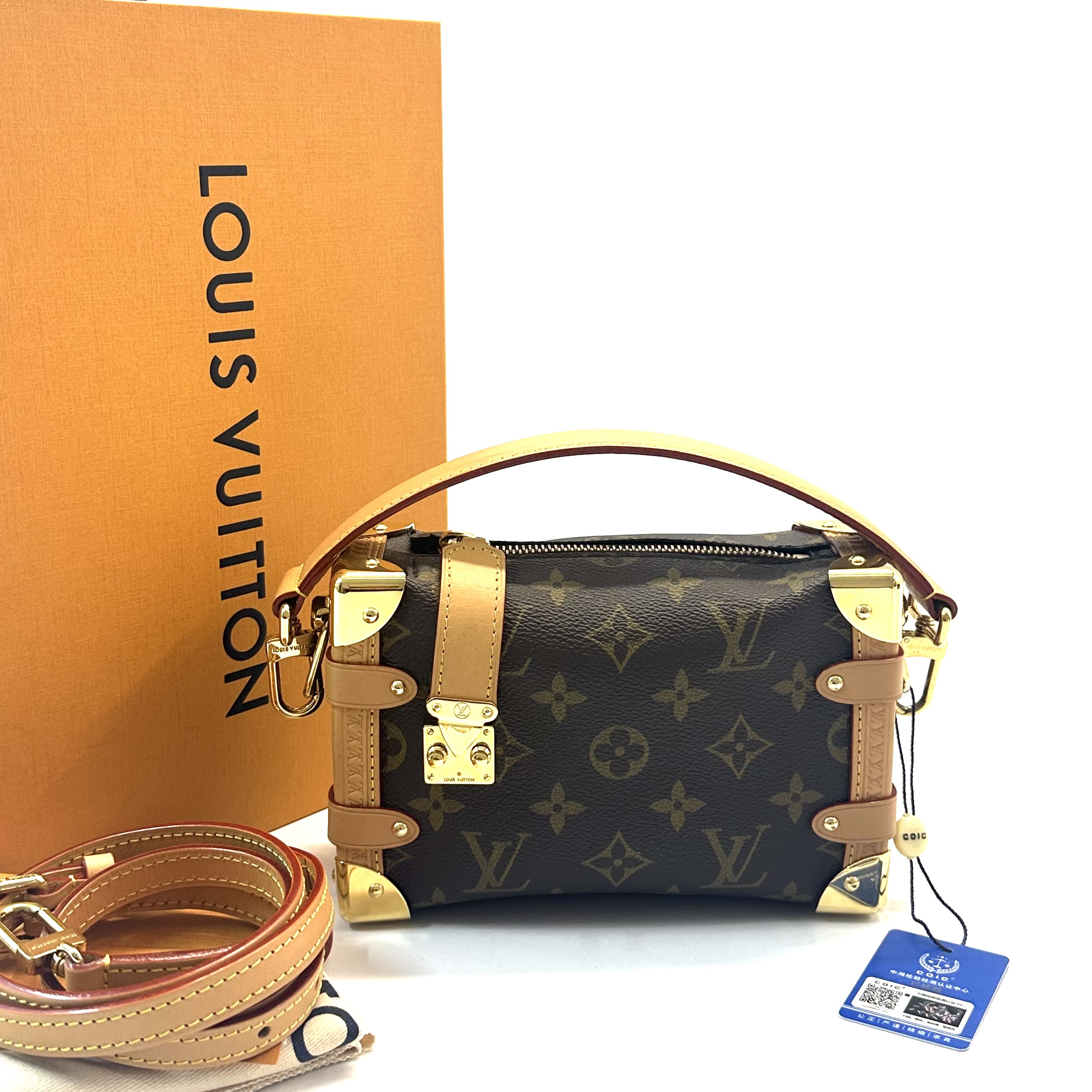 95新 LouisVuitton/路易威登 98新 trunk 软盒子包 芯片款 小号