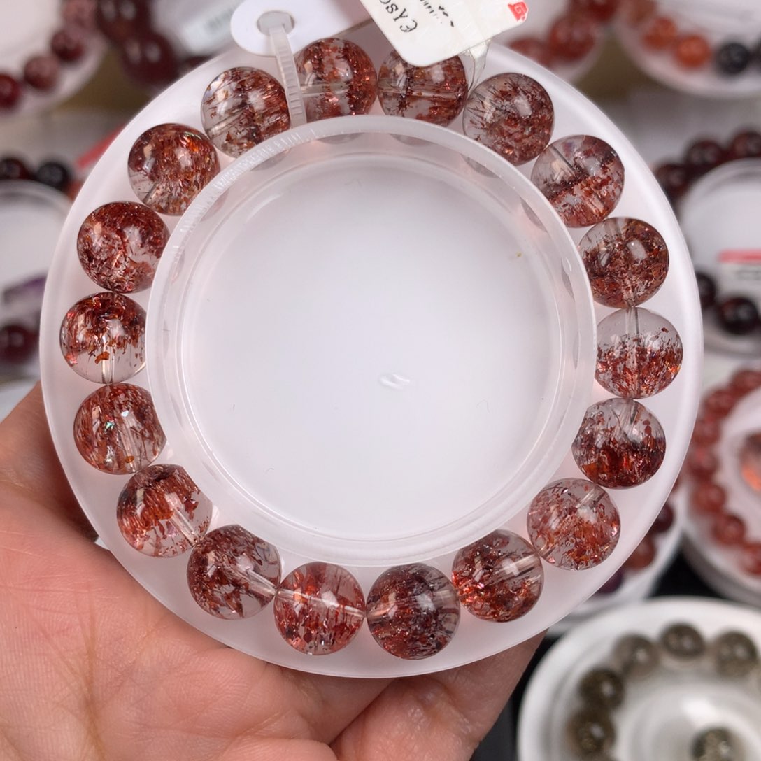 未镶嵌手链水晶金草莓