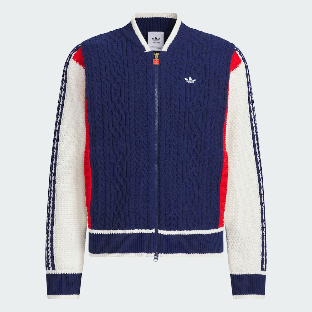 【HN悦方AD】三叶草蛇年新年款休闲运动宽松针织开衫 JN0717