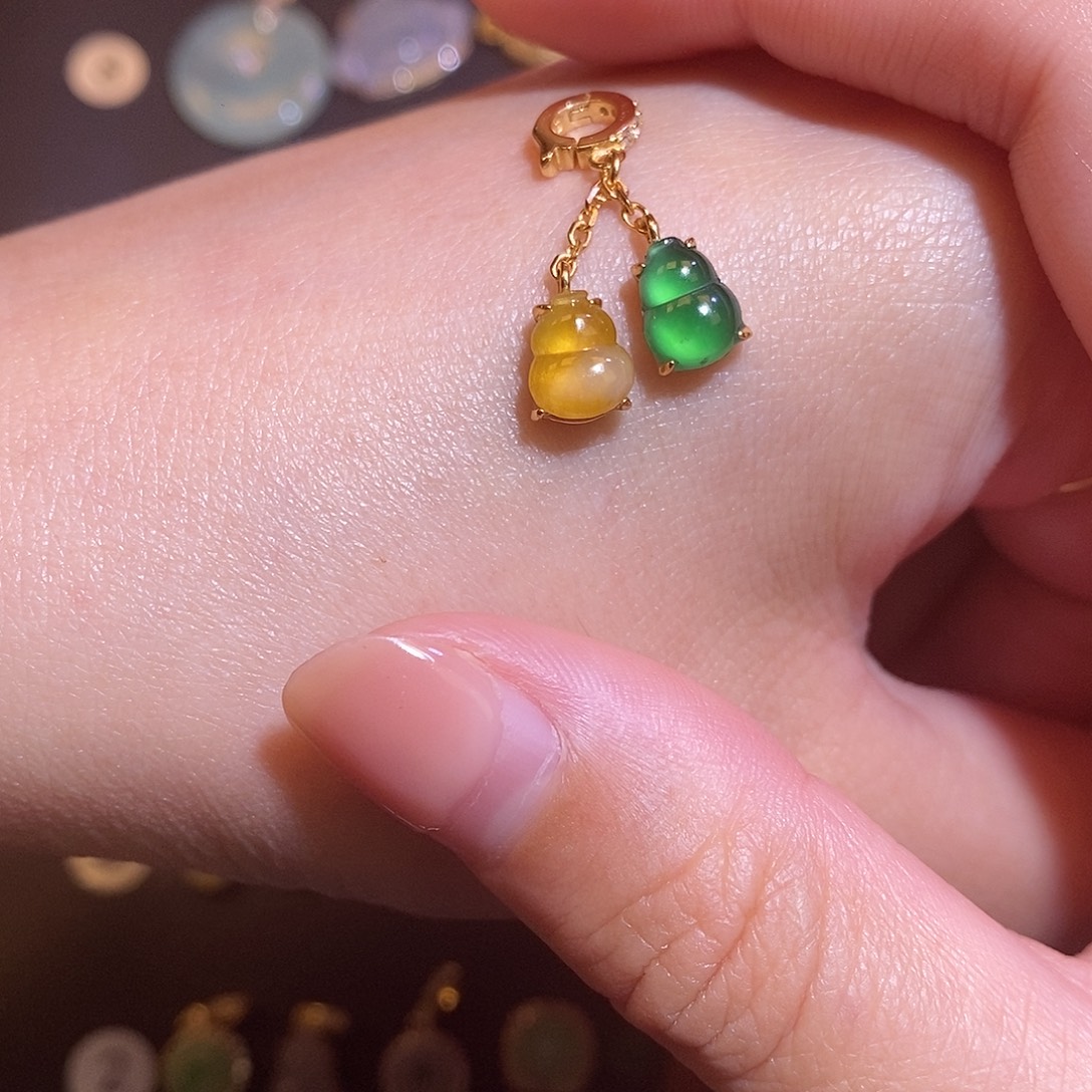 翡翠银S925镶嵌项链