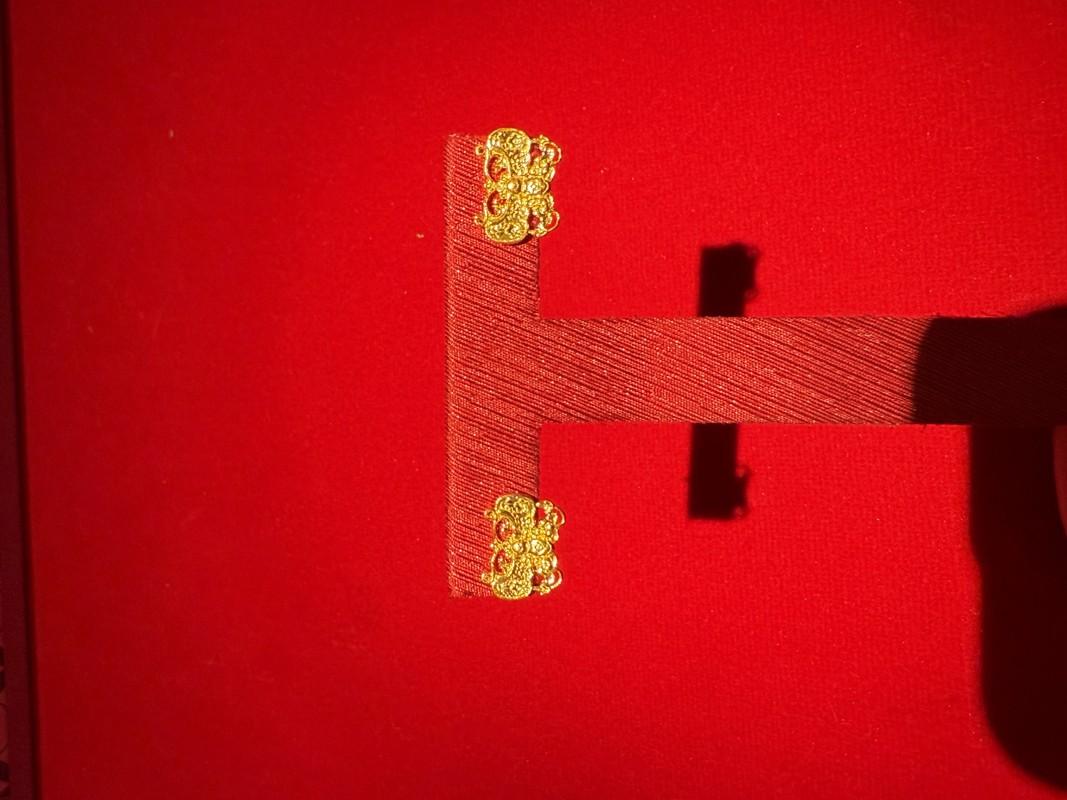 0016鳳喆錾刻工艺设计师款纸鸢耳钉足金999