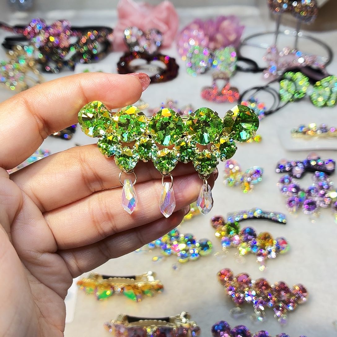 布艺铁合金发饰发夹