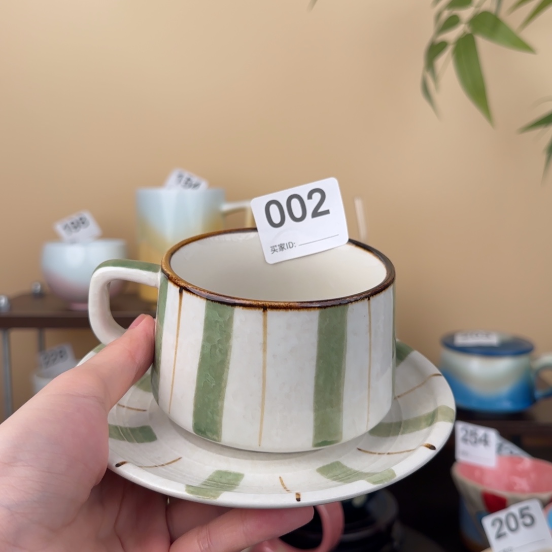 颜色釉茶杯咖啡套组