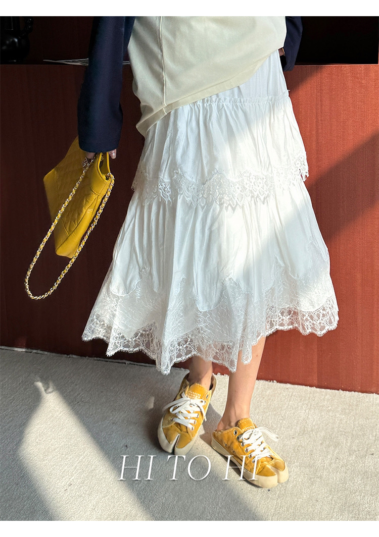 [新品]HI TO HI设计师品牌Hi有点仙气飘飘半身裙