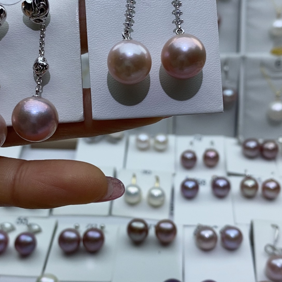 淡水珍珠吊坠(赠链)银S925镶嵌懒**名