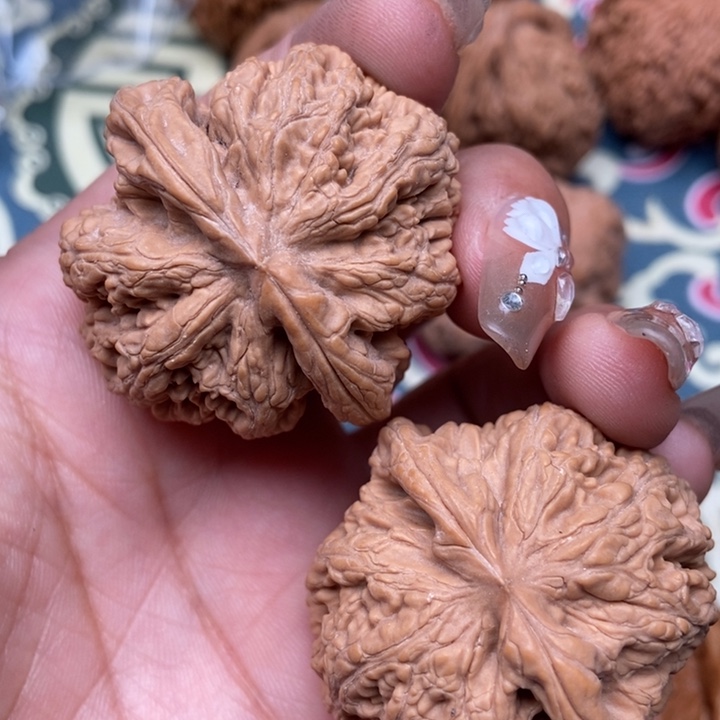 文玩核桃把件李*r粗筋