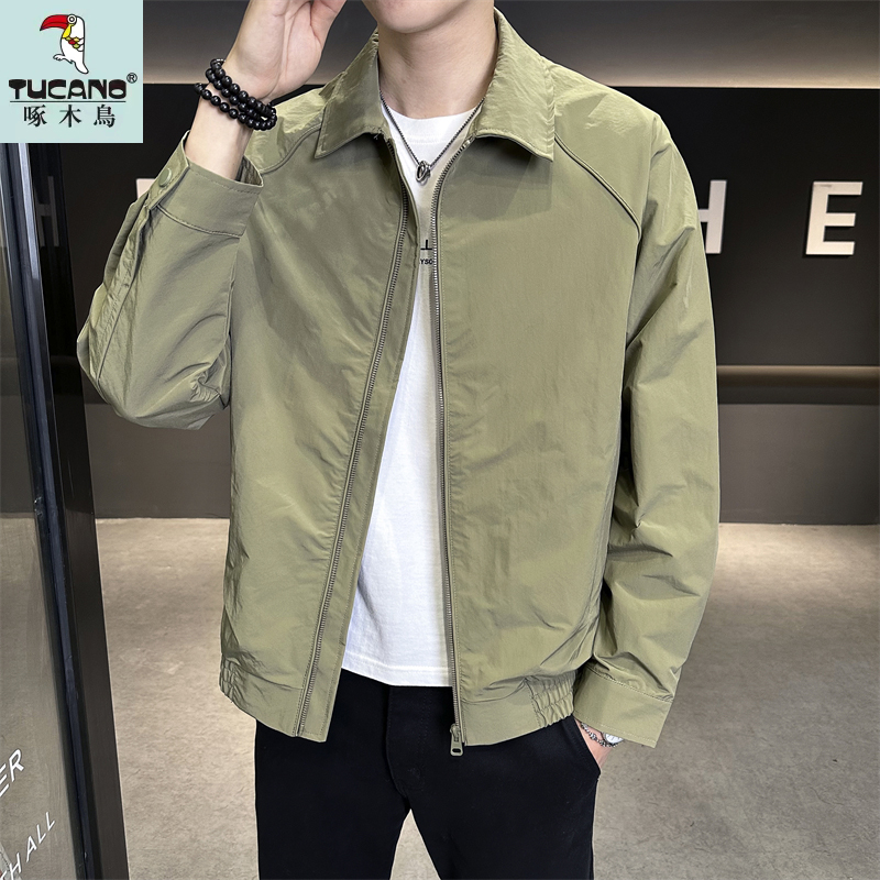 TUCANO/啄木鳥春季新款翻领夹克男士休闲简约百搭时尚外套上衣男
