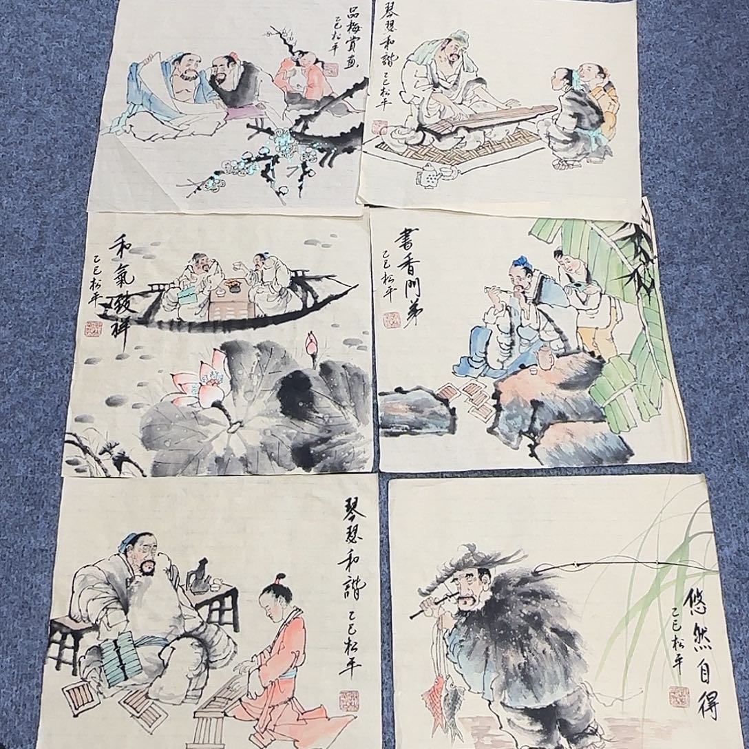 国画35*35纯手绘曾松涛