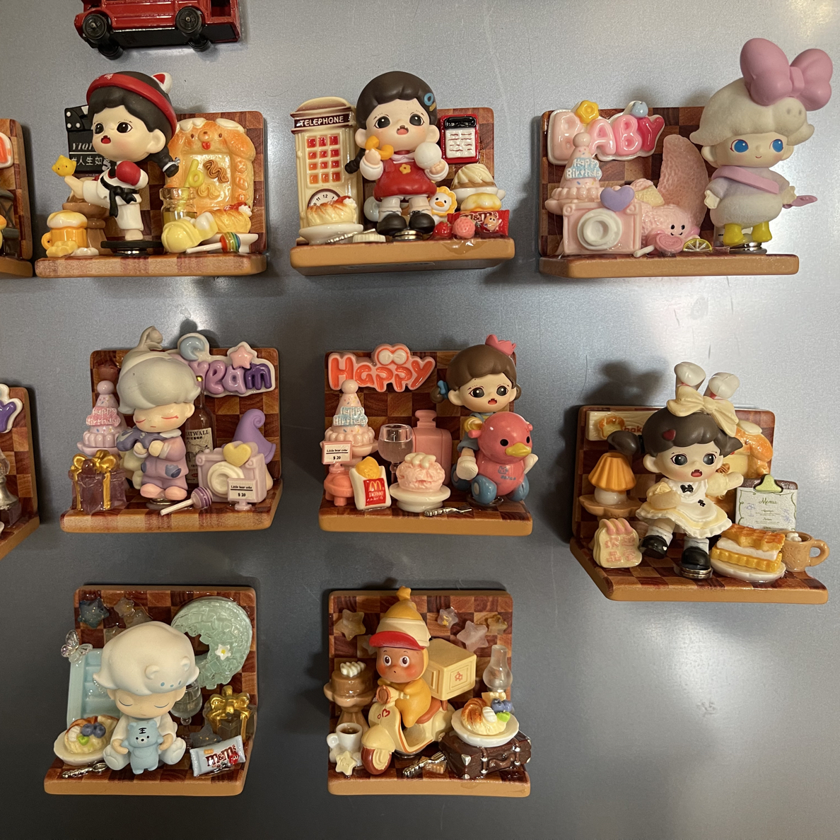 【C】冰箱贴 萌粒diy手作 食玩微缩创意桌摆礼物 默认微瑕 介意绕行