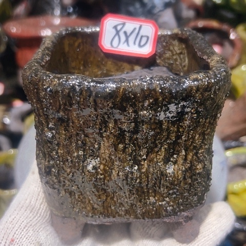 粗陶花盆手工花盆制作就这样