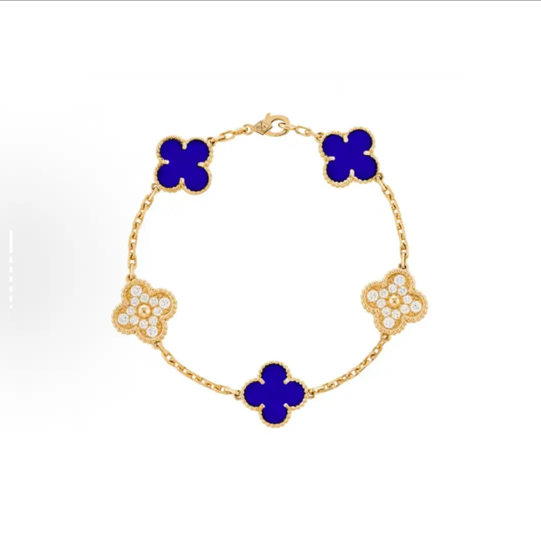 手链 【撤柜】气质金天然手链五花造型轻奢百搭新