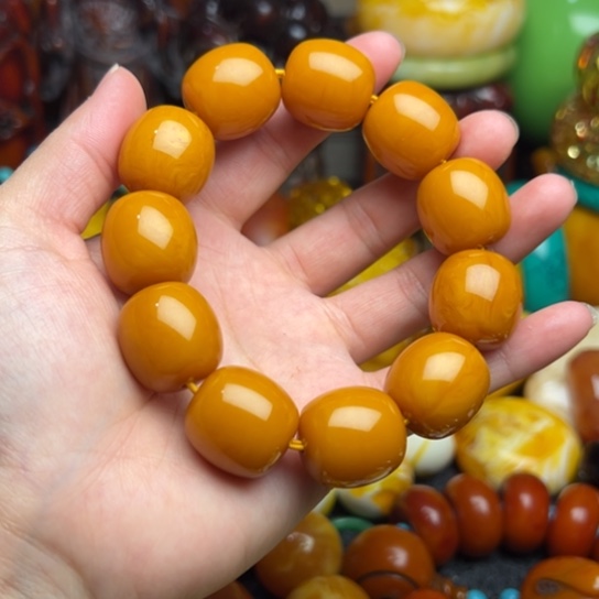 未镶嵌琥珀手串蜜蜡