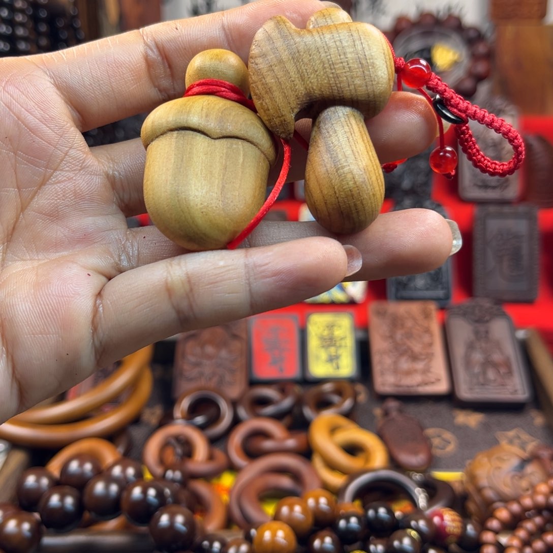 枣木天然桃木胖剑斧子