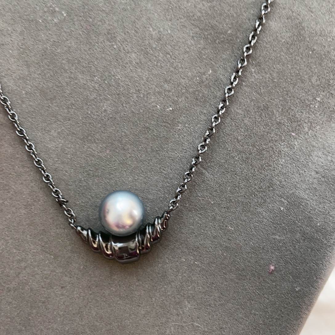 海水珍珠吊坠(赠链)银S925镶嵌