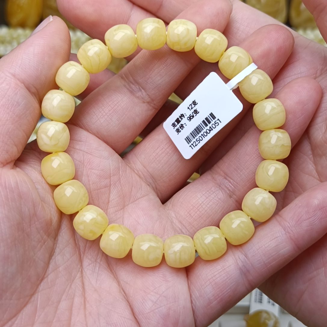 蜜蜡手链未镶嵌9老型