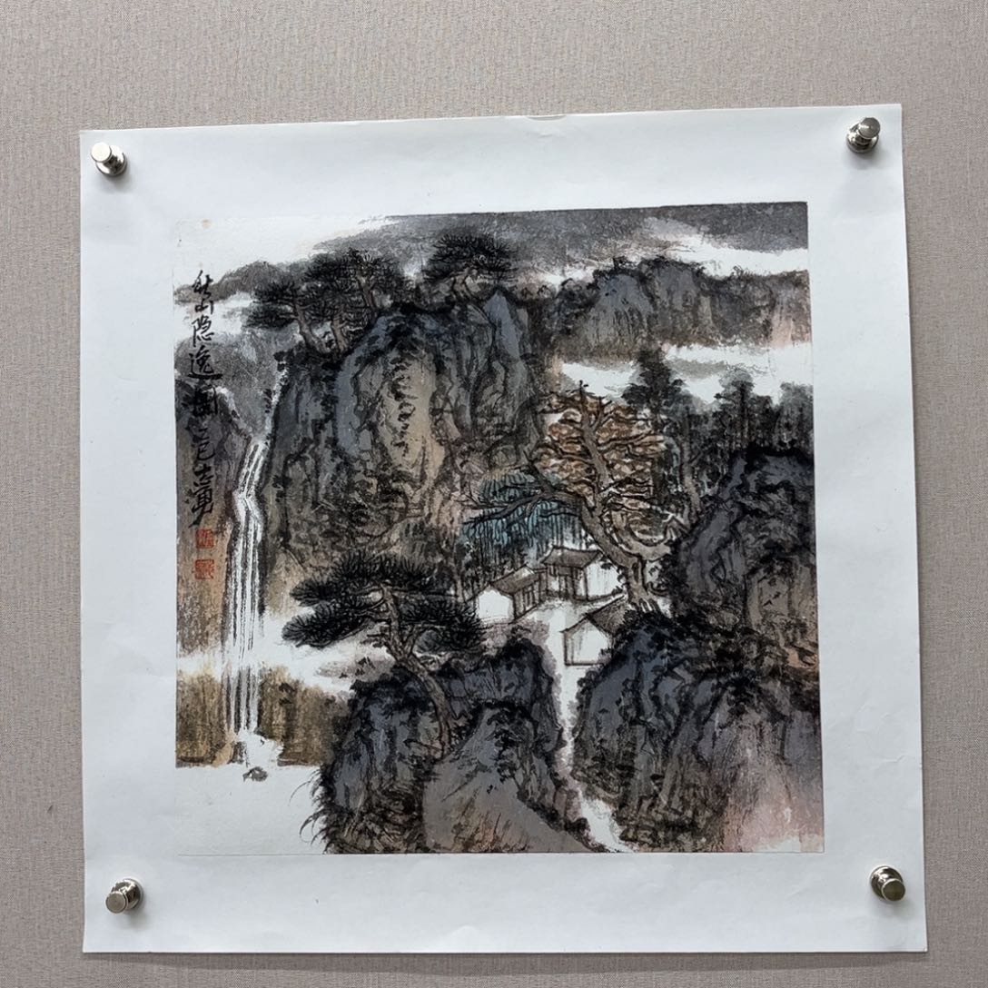 国画艺术家真人手绘