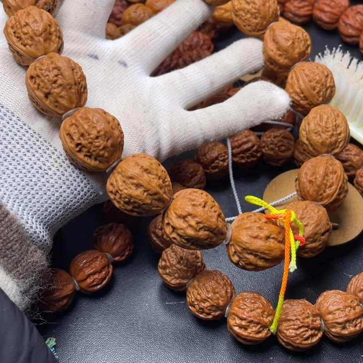 手串文玩核桃粗筋原皮福利手持