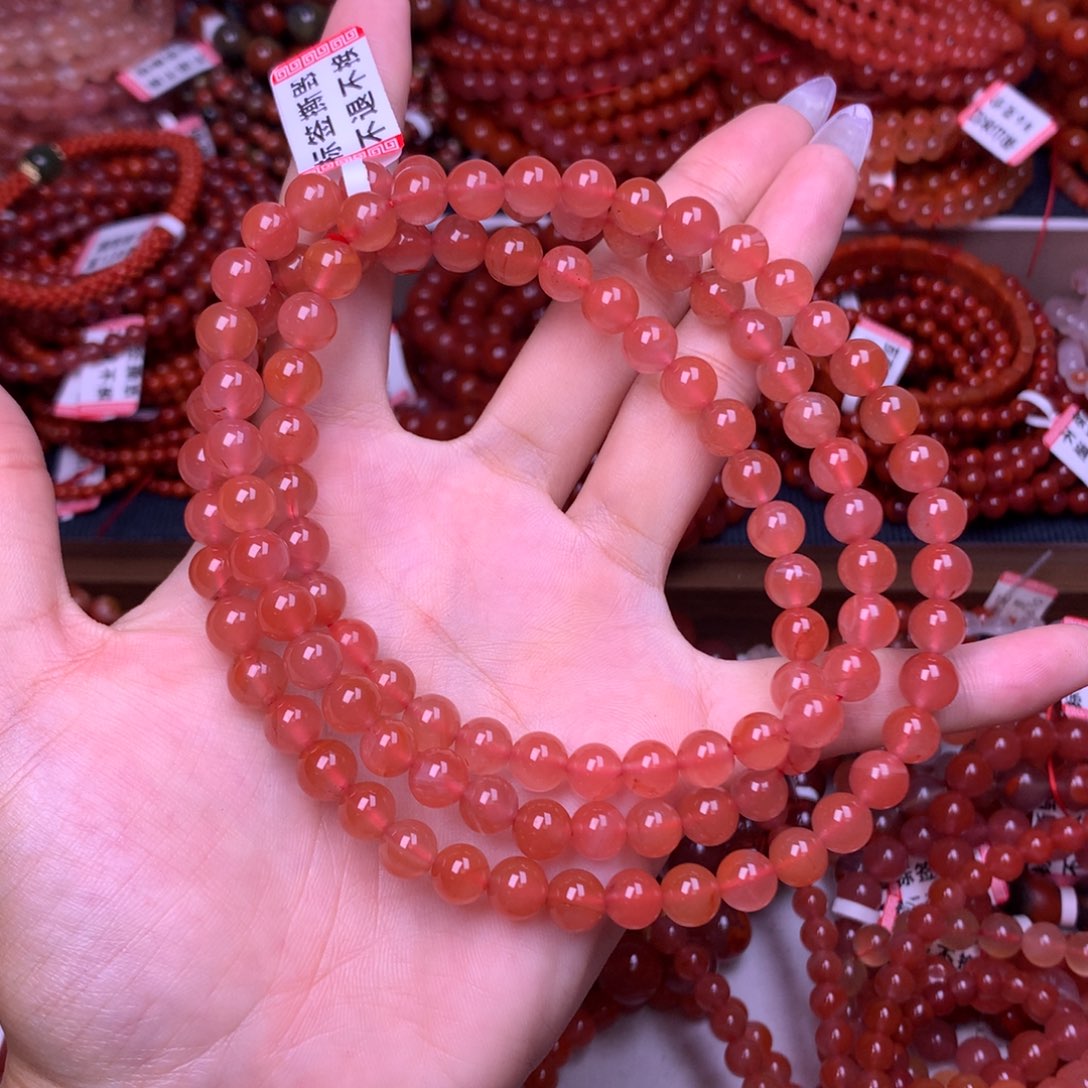 未镶嵌手链南红玛瑙8号卡7大加