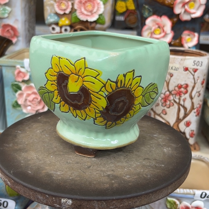 紫砂花盆粗陶材质多肉花盆