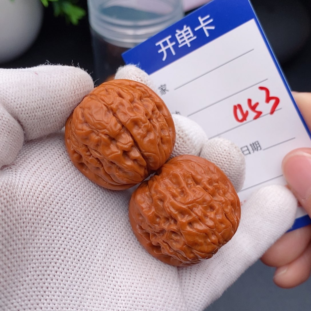 文玩核桃把件34甲骨文453