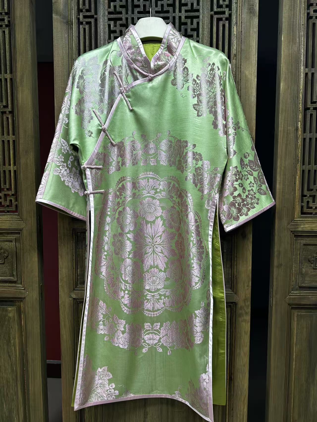 【云囍原创设计】老缎双层奥黛