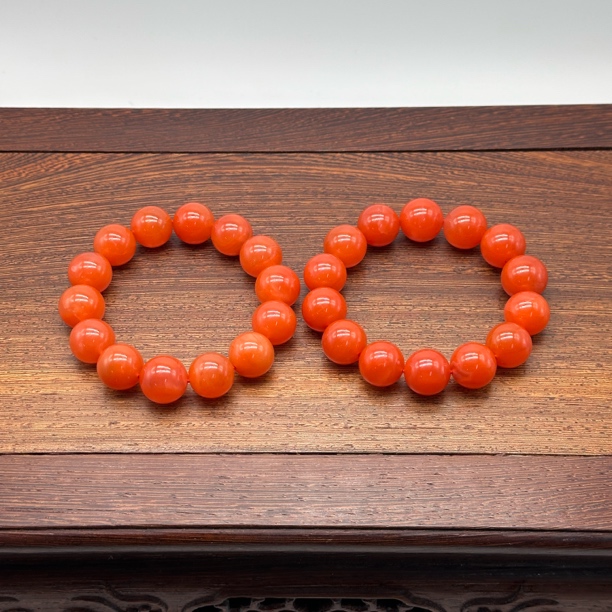 翰平珠宝9473/VX 南红手串 约卡14 多样性发其一N