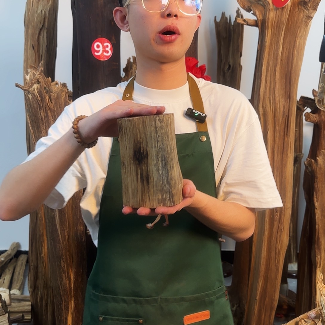 沉香摆件天然沉香原木摆件➕底座
