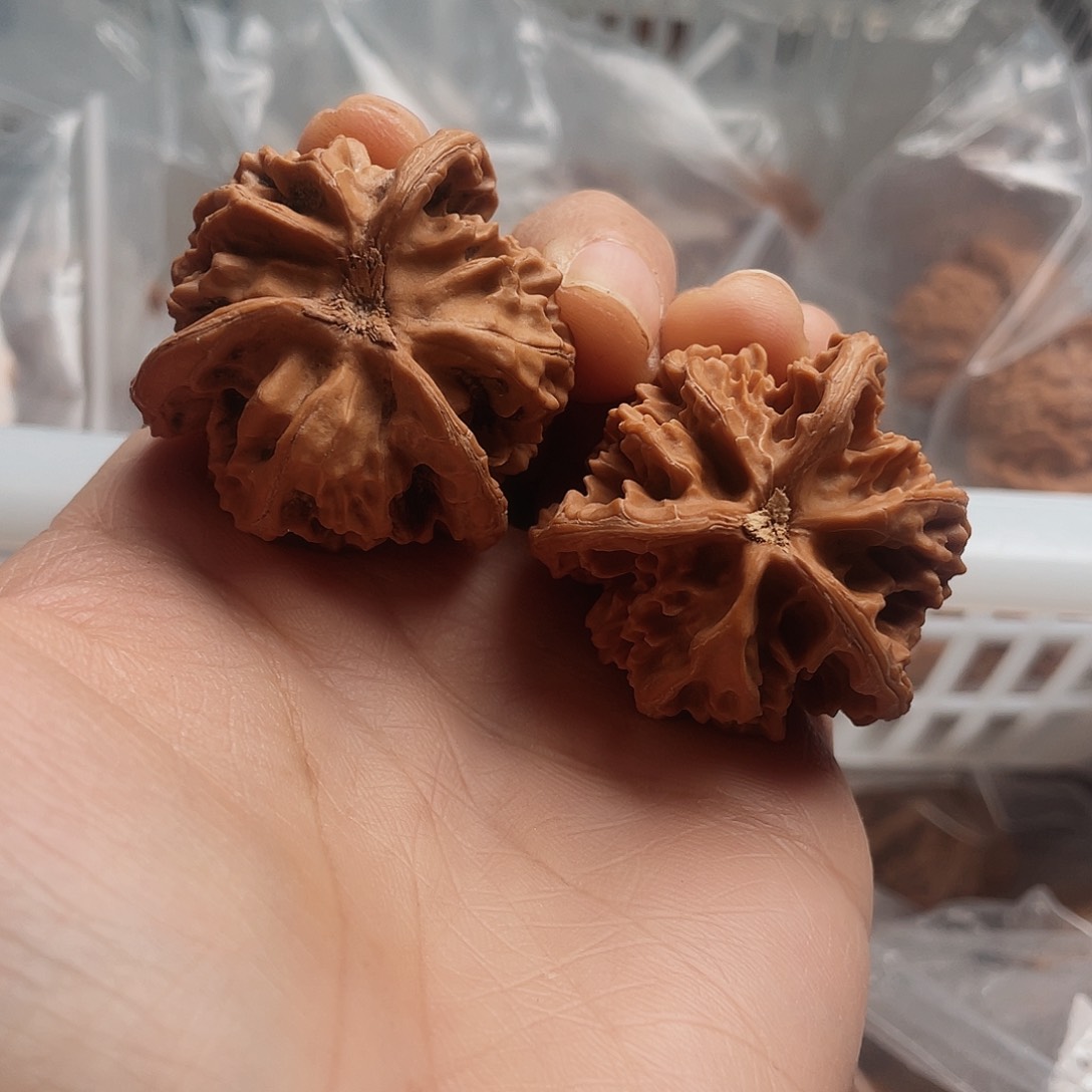 吊坠文玩核桃标*38三棱钢柱与大