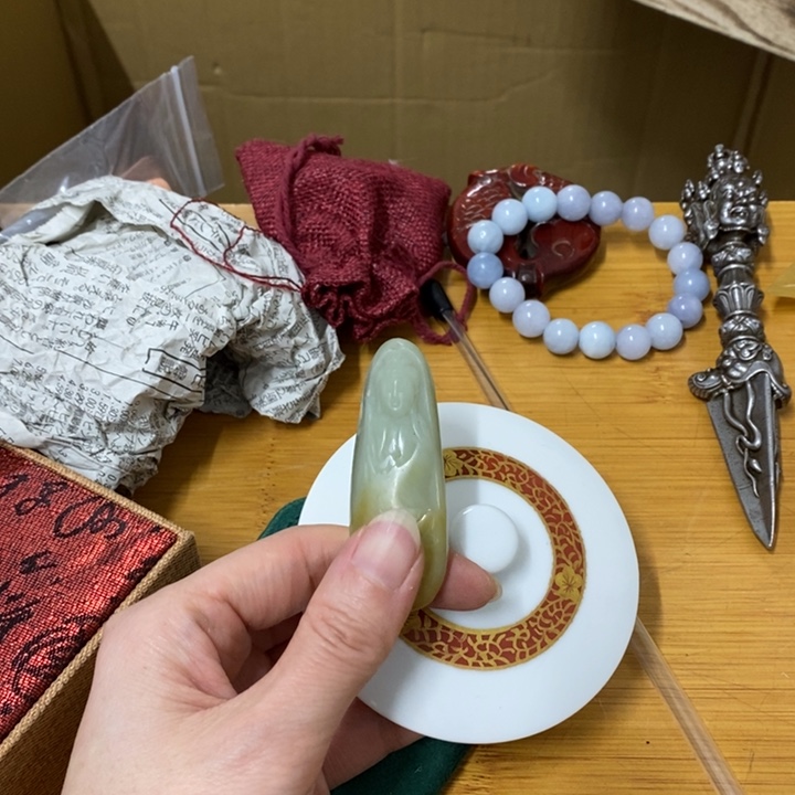 瓷片哈哈中古工艺品一件