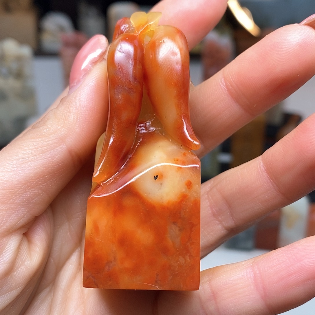 老挝石2.5x2.7 成品书画闲章