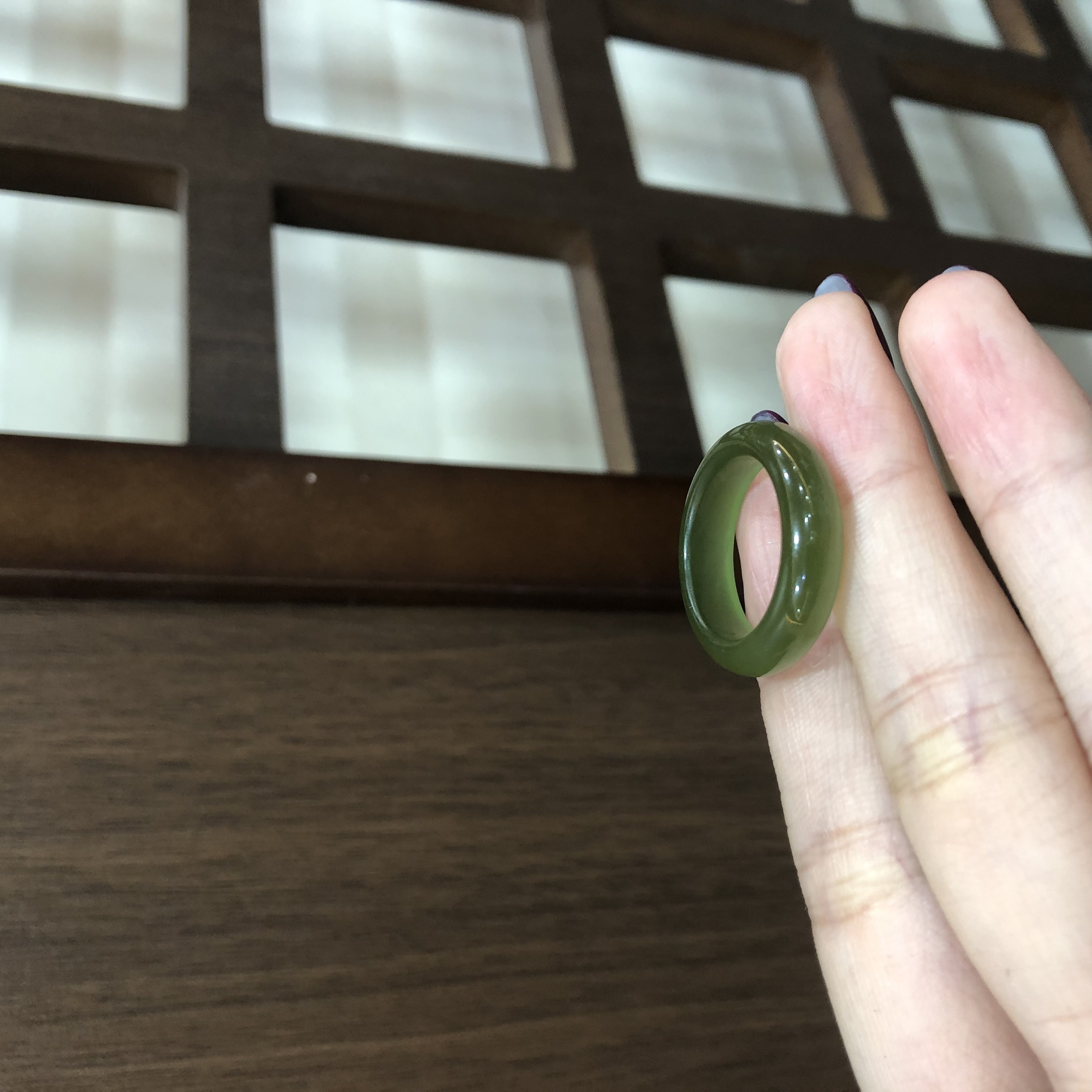 和田玉戒圈碧玉精选无矿点戒指14-17号圈口 1-1350