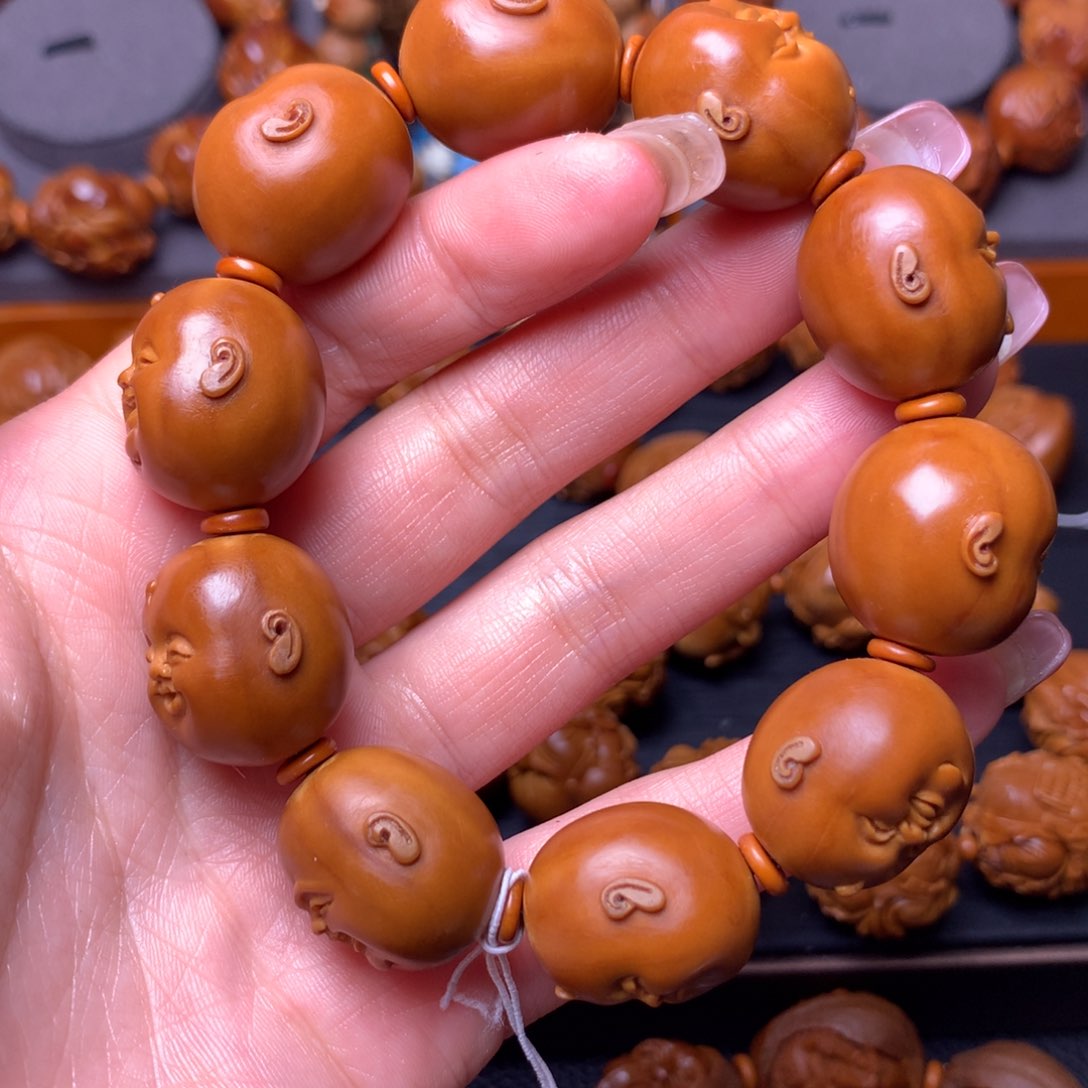 橄榄核手串/手链十分开心