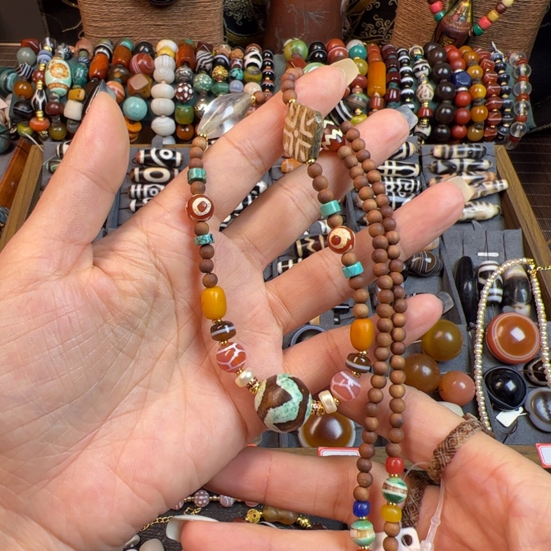 玛瑙/玉髓未镶嵌项链