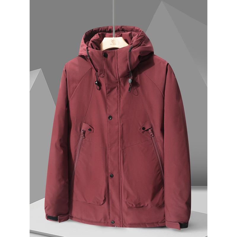 秋冬厚外套男女加厚夹克衫防水保暖风衣棉衣石墨烯内胆宽松简约