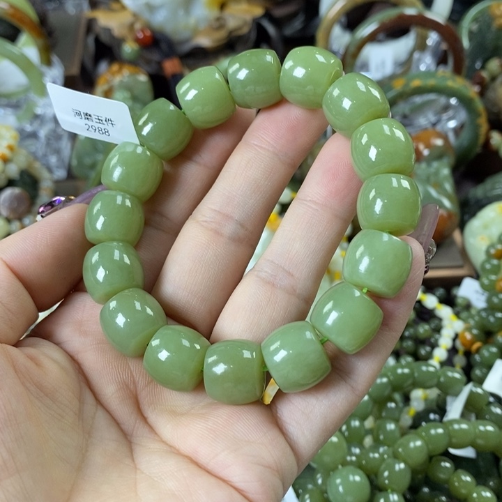 透闪石质玉手串未镶嵌峰**畅