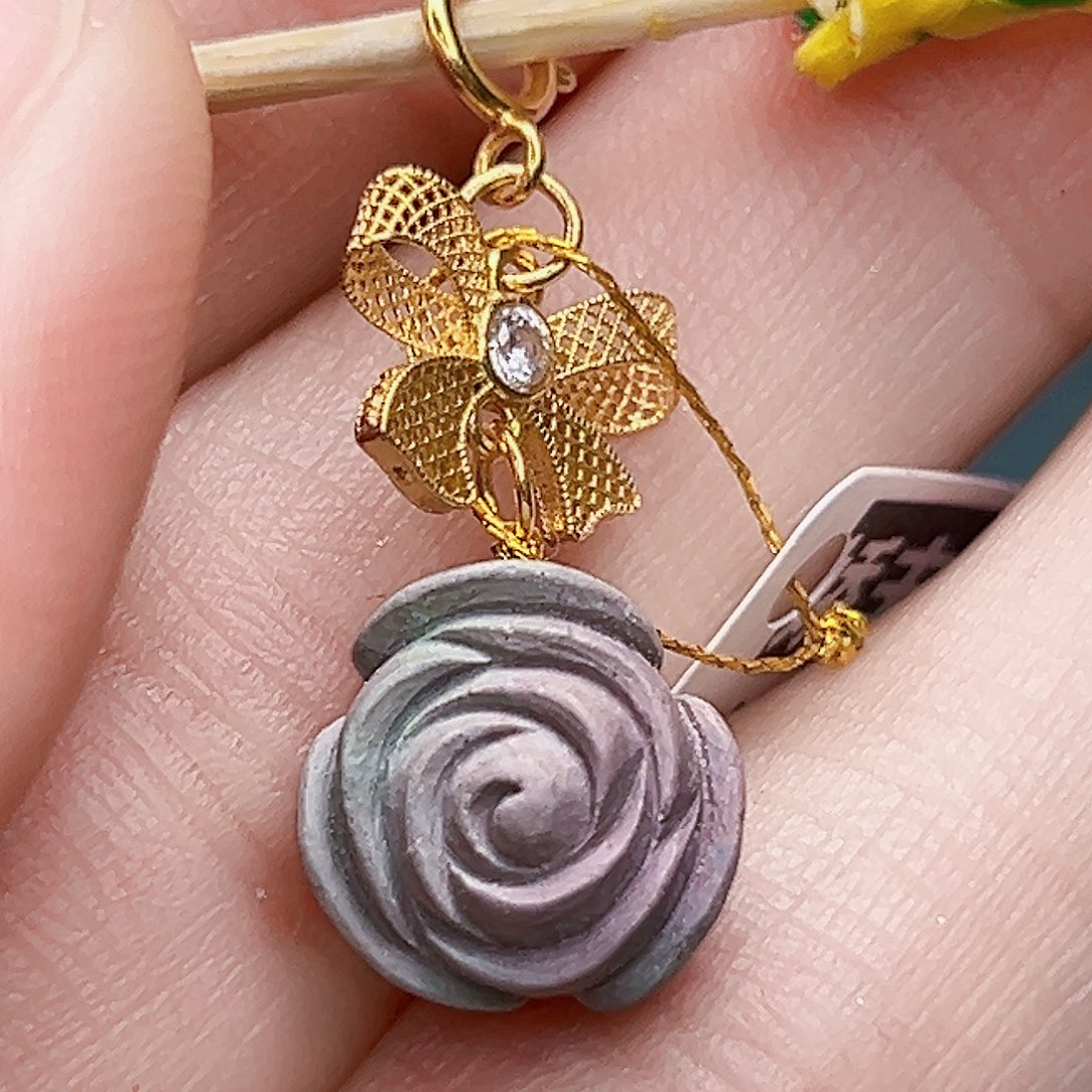 绿松石珠宝奇石18K金镶嵌