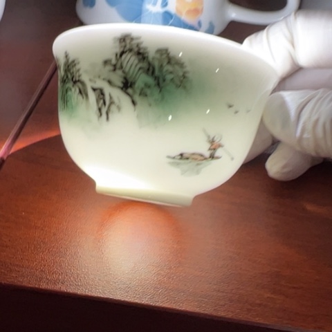 醴陵高温瓷80毫升手绘