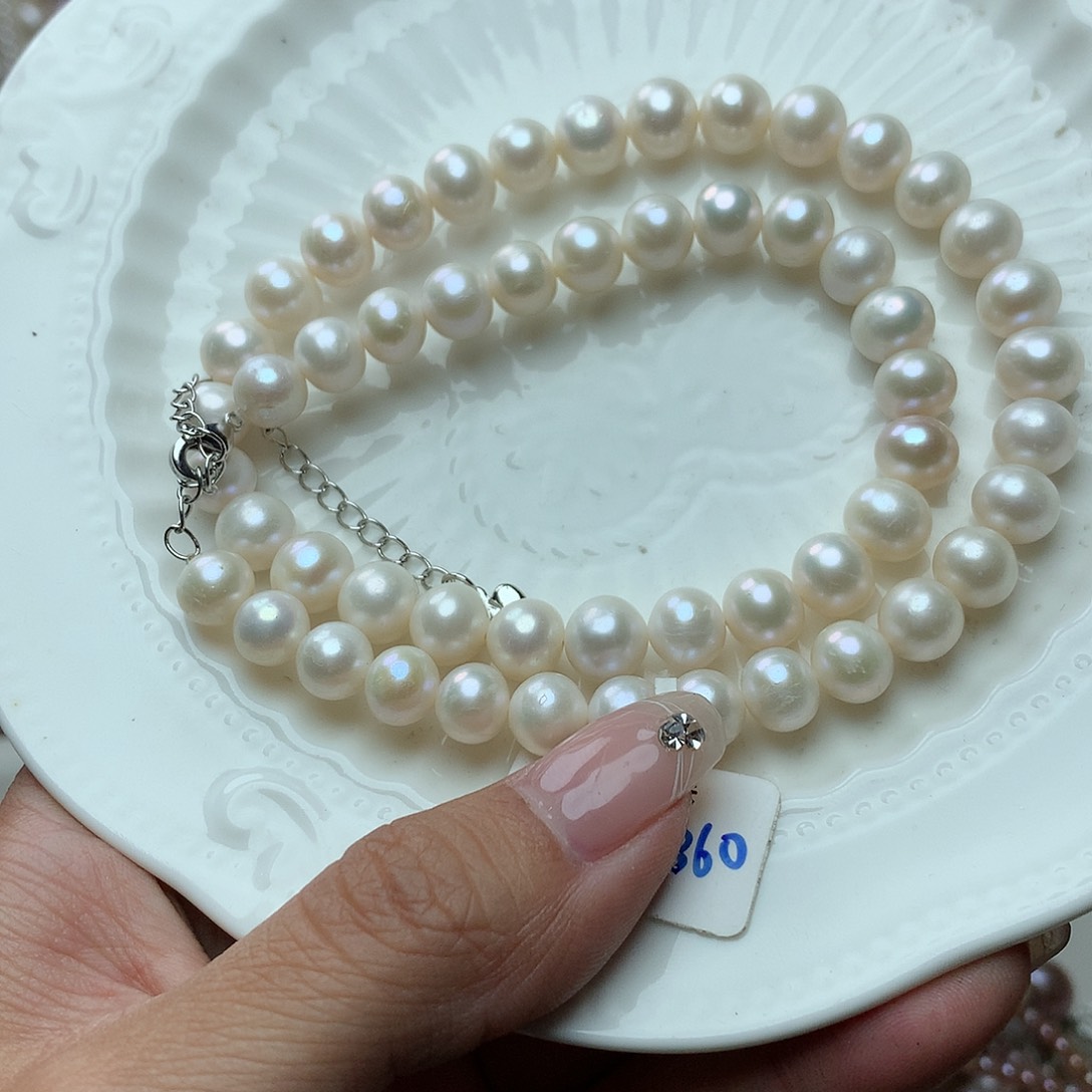 淡水珍珠项链8-9未镶嵌a18项链