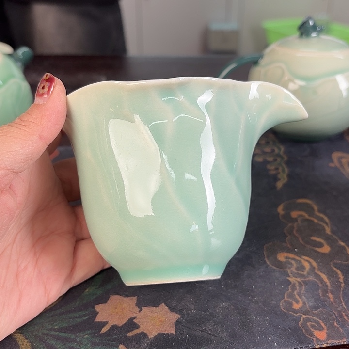 龙泉云间青瓷小米茶器