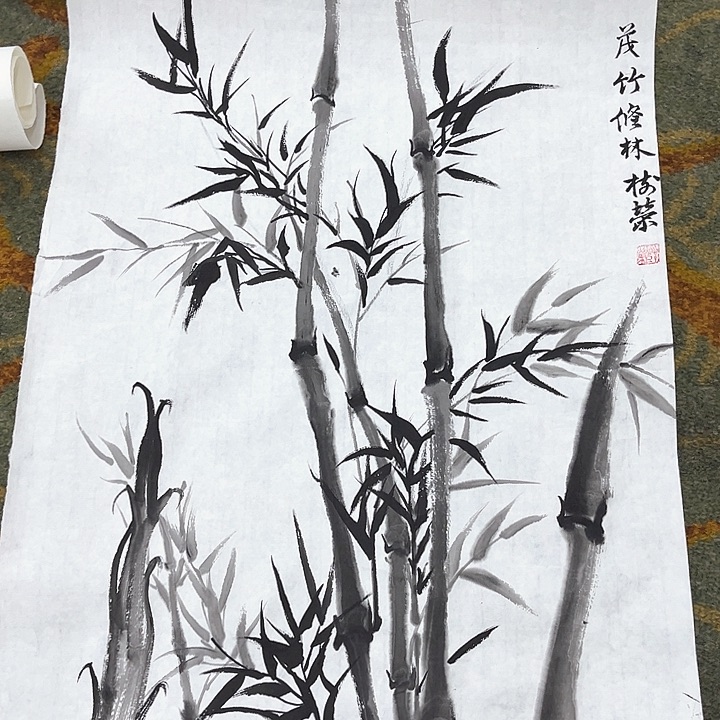 国画四尺三开赵树荣