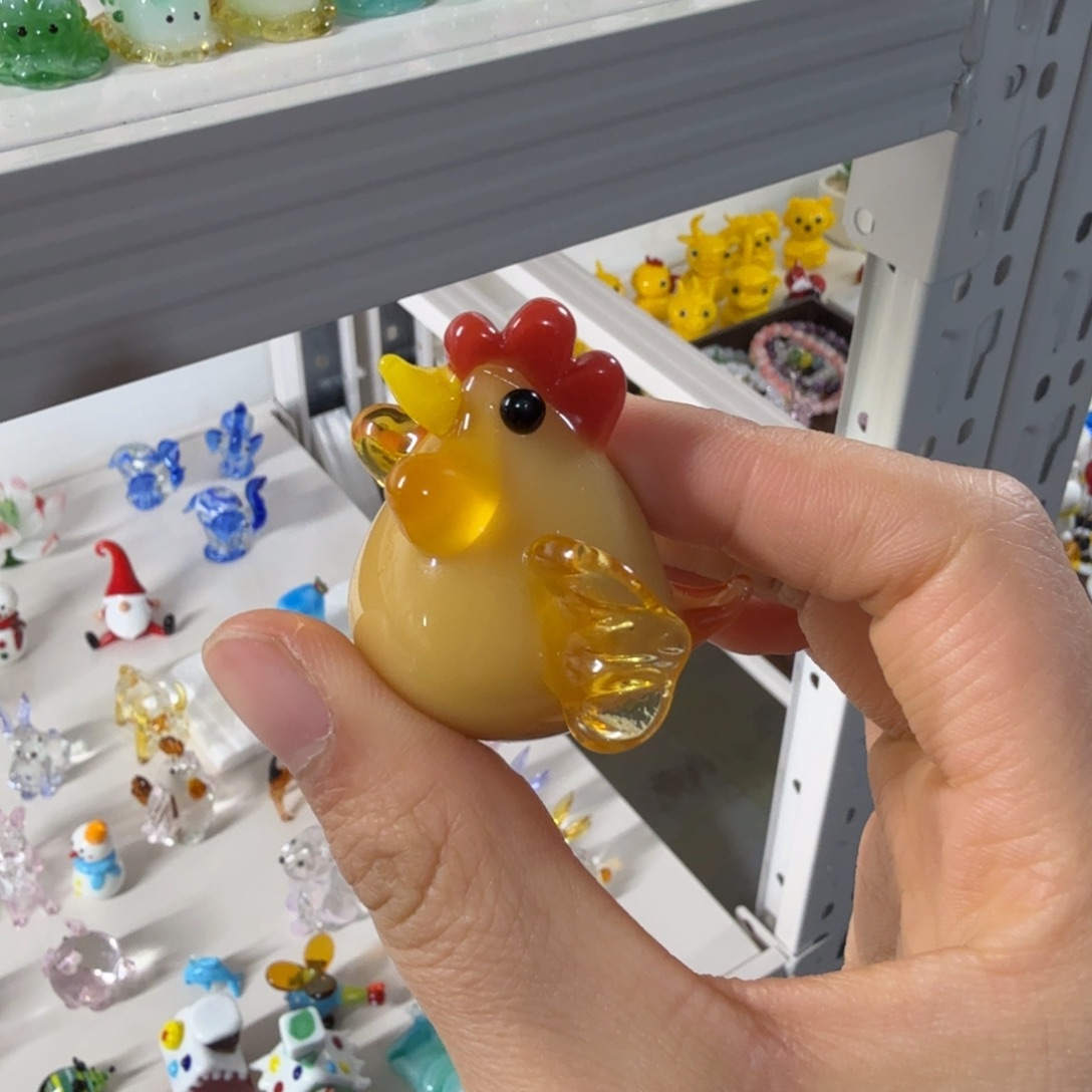 手工艺品琉璃小黄鸡